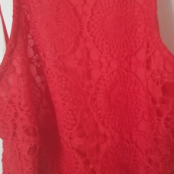 Haute Monde Red Romper - Picture 2 of 3